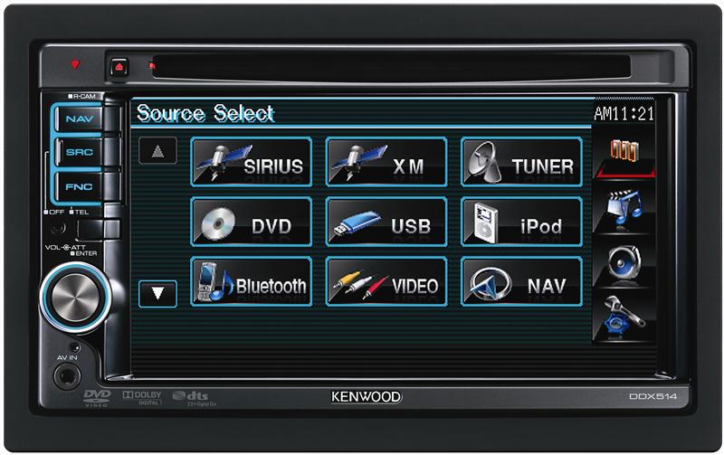InDash Video Kenwood DDX514 InDash Touchscreen Car Audio Craze